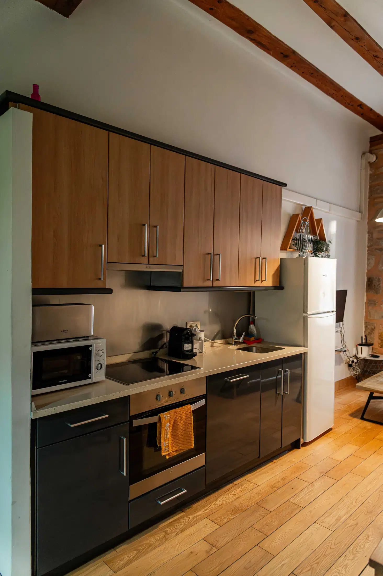 Detalle de cocina rústica en Casa de Correos
